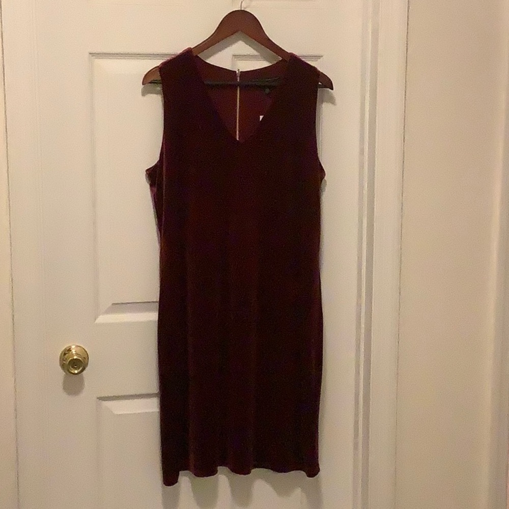 Red Velvet Dress, size 14, White House/Black Market